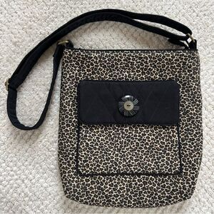 Ozark Bag Sisters Handcrafted Custom One of a Kind Leopard Crossover Bag